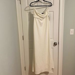 Pearl Beaded strapless Lulu’s long dress
